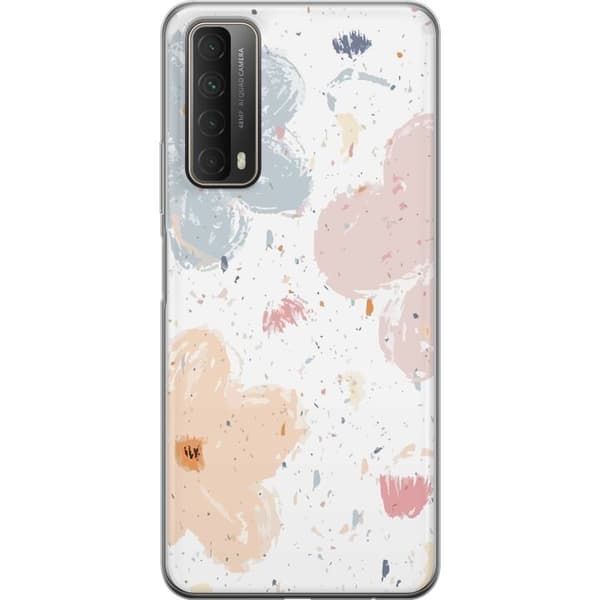 Kännykkäkuori Huawei P smart 2021-laitteelle, jossa on Kukat kuvio