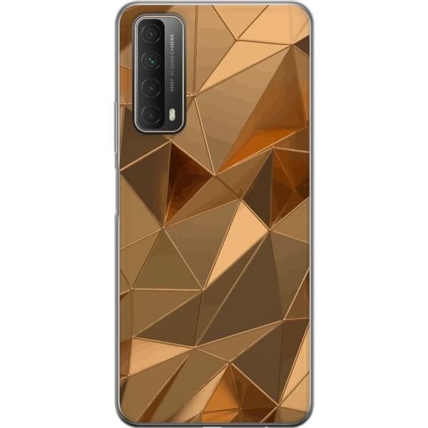 Mobildeksel til Huawei P smart 2021 med 3D Gull motiv