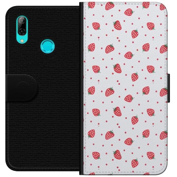 Lommeboketui til Huawei P smart 2019 med Jordbær motiv