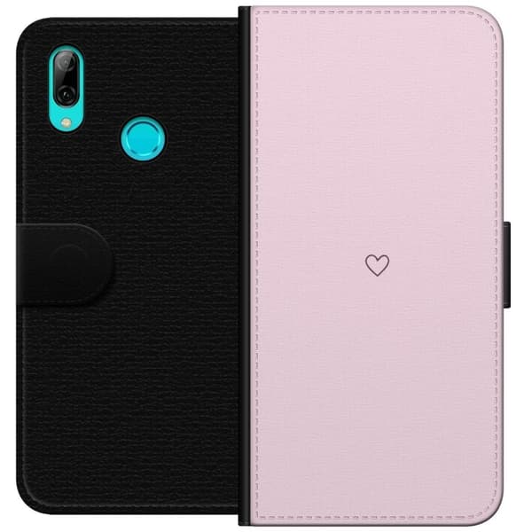 Tegnebogsetui til Huawei P smart 2019 med Hjerte motiv