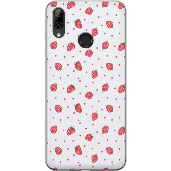 Mobilcover til Huawei P smart 2019 med Jordbær motiv