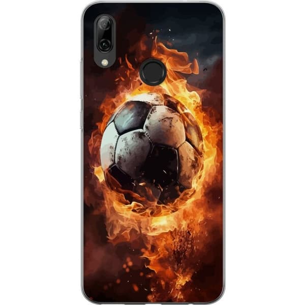 Mobilcover til Huawei P smart 2019 med Fodbold motiv