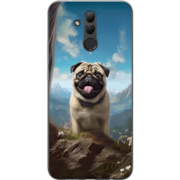 Mobilcover til Huawei Mate 20 lite med Glad Hund motiv