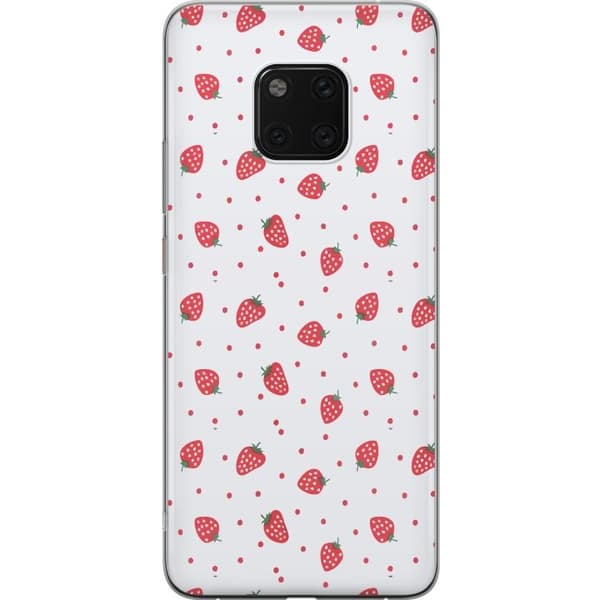 Kännykkäkuori Huawei Mate 20 Pro-laitteelle, jossa on Mansikat kuvio