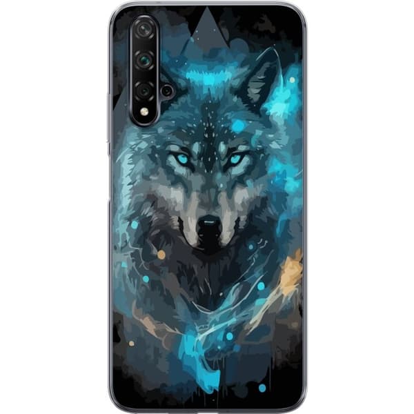 Mobilcover til Huawei nova 5T med Ulve motiv