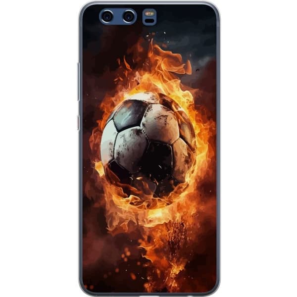 Mobilcover til Huawei P10 med Fodbold motiv