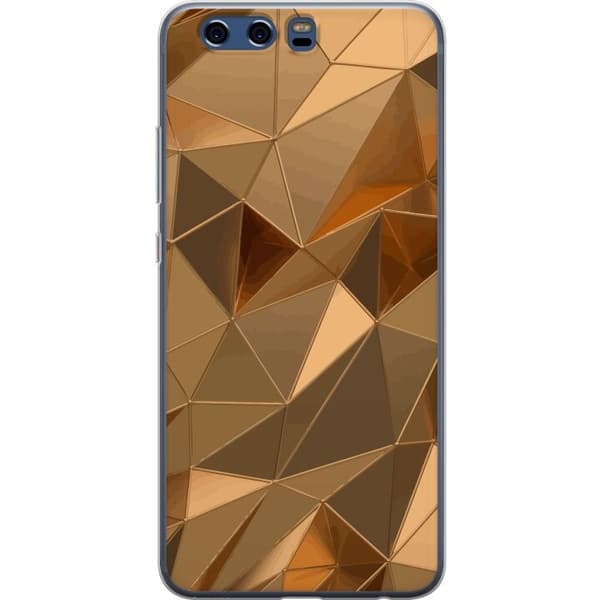 Mobilcover til Huawei P10 med 3D Guld motiv