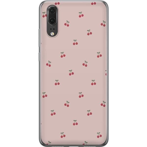 Kännykkäkuori Huawei P20-laitteelle, jossa on Kirsikka kuvio