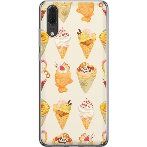 Mobildeksel til Huawei P20 med Glassig motiv