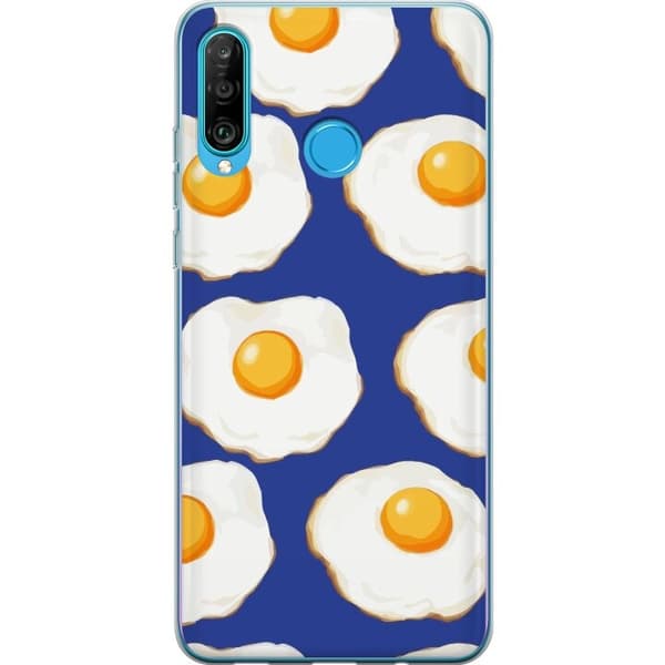 Mobilcover til Huawei P30 lite med Stegte æg motiv