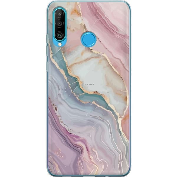 Mobilcover til Huawei P30 lite med Marmor motiv