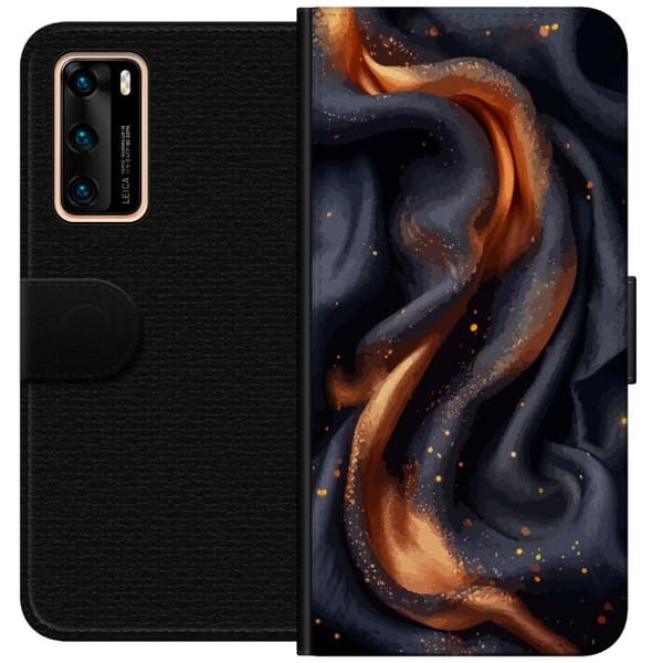 Plånboksfodral till Huawei P40 med Eldigt silke motiv