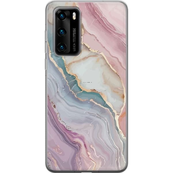Mobilskal till Huawei P40 med Marmor motiv
