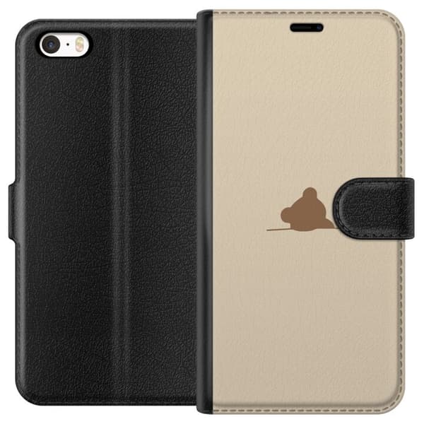 Tegnebogsetui til Apple iPhone 5 med Nalle motiv
