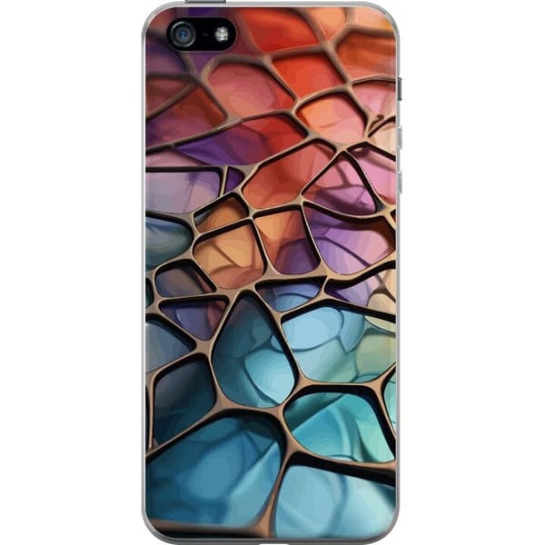 Mobilcover til Apple iPhone 5 med Metallict mønster motiv