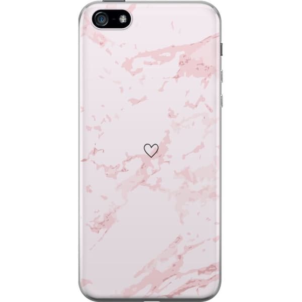 Mobildeksel til Apple iPhone 5 med Rosa Hjerte motiv