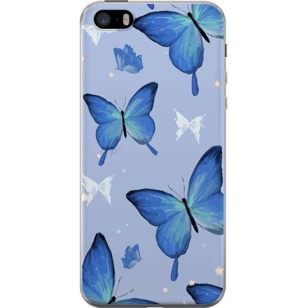 Mobildeksel til Apple iPhone 5s med Blå sommerfugler motiv