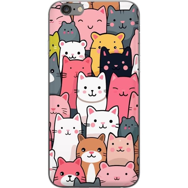 Mobilskal till Apple iPhone 6 Plus med Kattmönster motiv