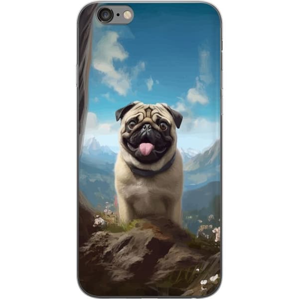 Mobilskal till Apple iPhone 6 Plus med Glad Hund motiv