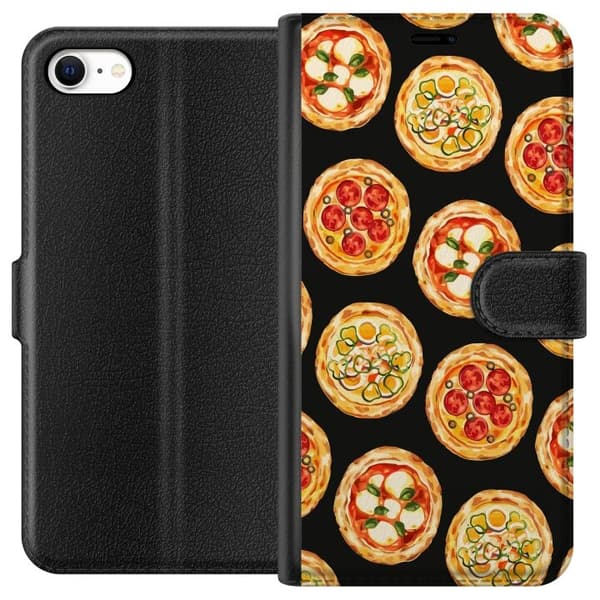 Lommeboketui til Apple iPhone 6s med Pizza motiv