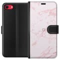 Miniatyrbillede 1 af 4: Tegnebogsetui til Apple iPhone 7 med Rosa Hjerte motiv
