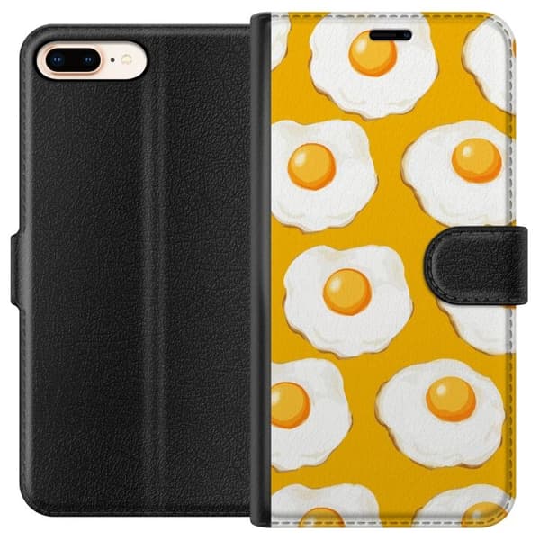 Lommeboketui til Apple iPhone 7 Plus med Stekt egg motiv
