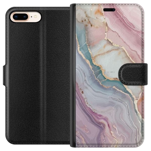 Lompakkokotelo Apple iPhone 7 Plus-laitteelle, jossa on Marmori kuvio