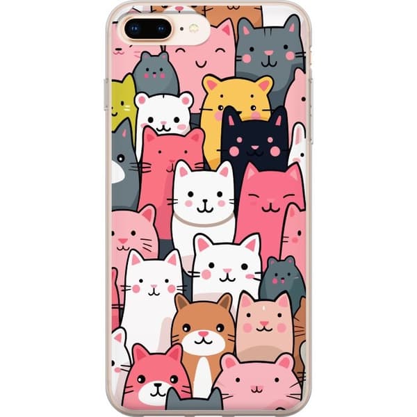Mobilcover til Apple iPhone 7 Plus med Katte mønster motiv