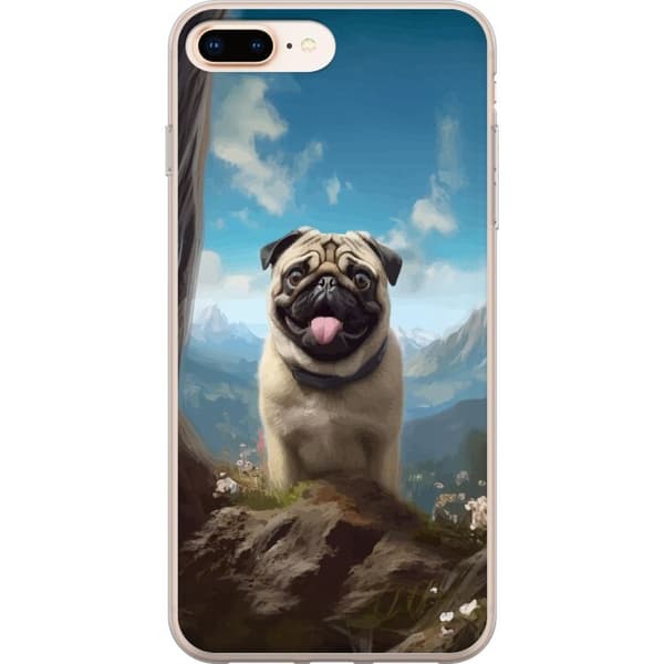 Kännykkäkuori Apple iPhone 7 Plus-laitteelle, jossa on Iloinen Koira kuvio