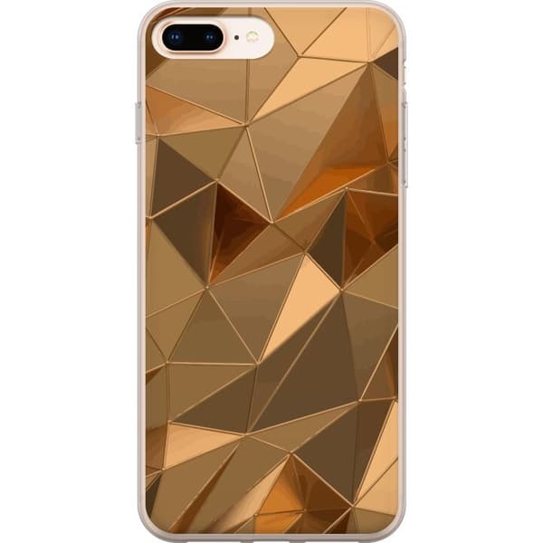 Kännykkäkuori Apple iPhone 7 Plus-laitteelle, jossa on 3D Kulta kuvio