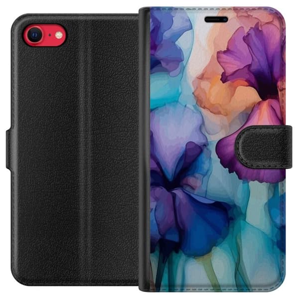 Lommeboketui til Apple iPhone SE (2020) med Magiske blomster motiv
