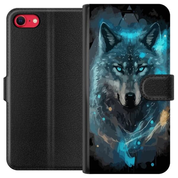 Lompakkokotelo Apple iPhone SE (2020)-laitteelle, jossa on Susi kuvio