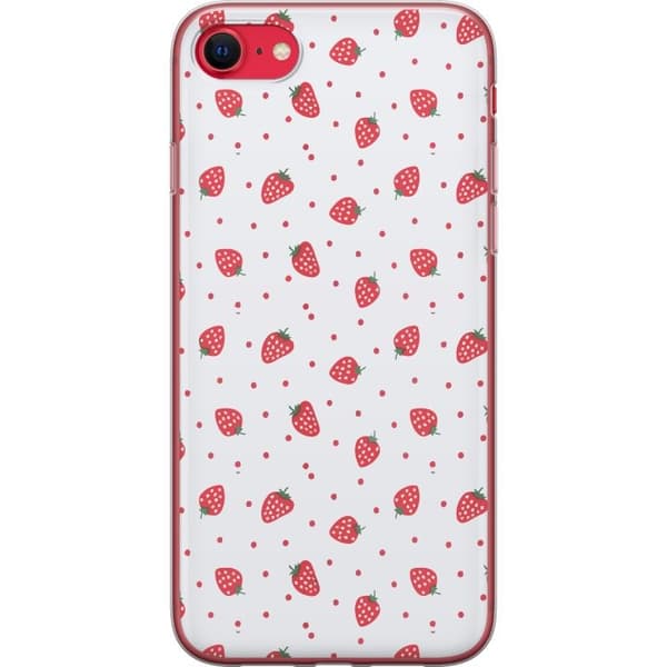 Kännykkäkuori Apple iPhone SE (2020)-laitteelle, jossa on Mansikat kuvio