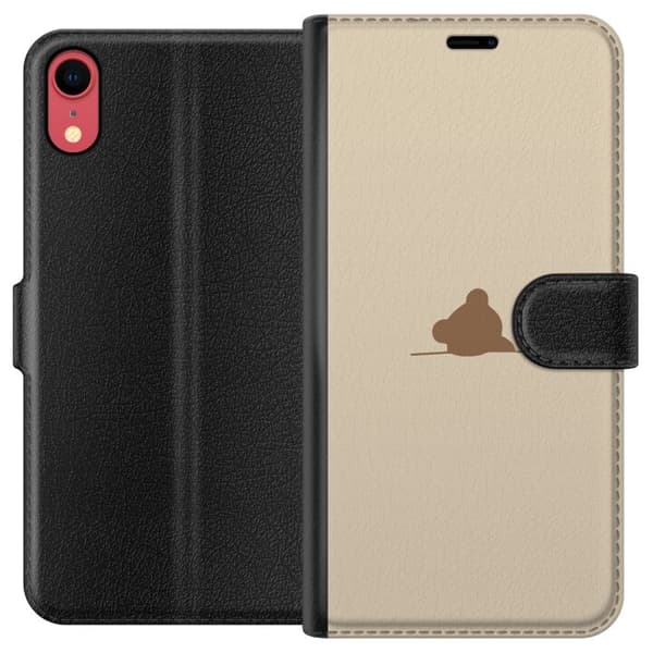 Lompakkokotelo Apple iPhone XR-laitteelle, jossa on Nalle kuvio