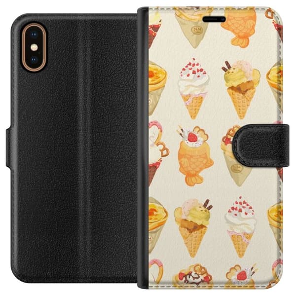 Lommeboketui til Apple iPhone XS med Glassig motiv