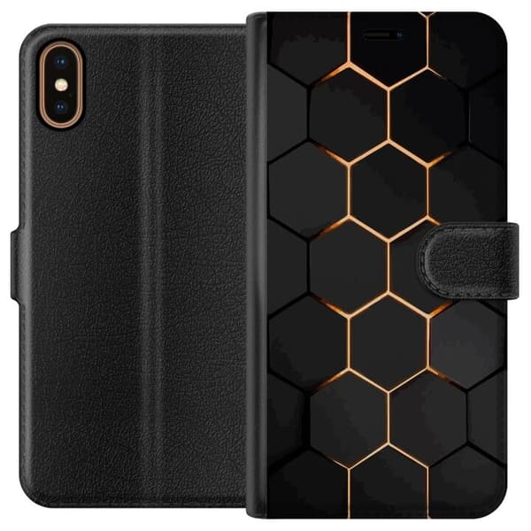 Plånboksfodral till Apple iPhone XS med Lyxigt Mönster motiv