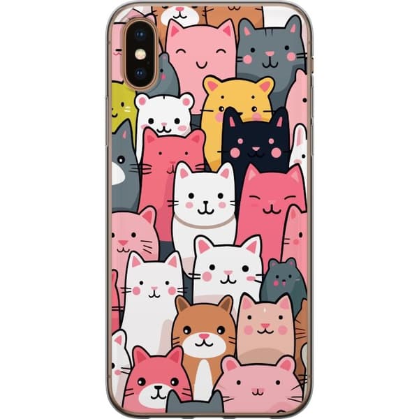 Mobildeksel til Apple iPhone XS Max med Kattmønster motiv