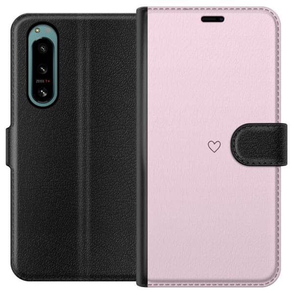 Plånboksfodral till Sony Xperia 5 IV med Hjärta motiv