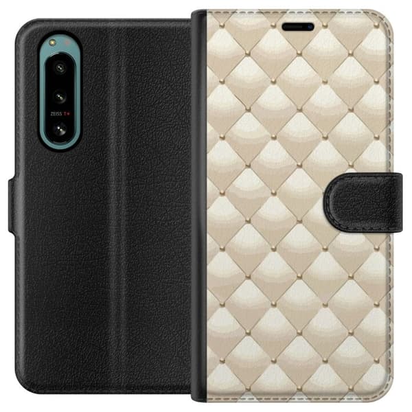 Lommeboketui til Sony Xperia 5 IV med Gullglans motiv