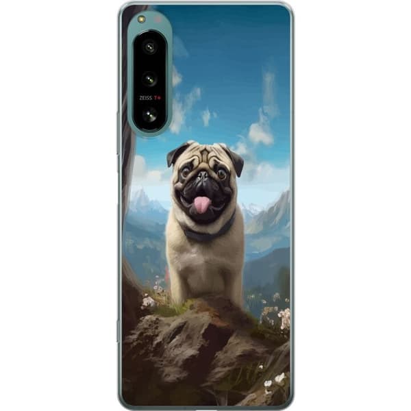 Kännykkäkuori Sony Xperia 5 IV-laitteelle, jossa on Iloinen Koira kuvio