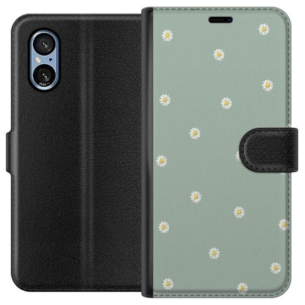 Lompakkokotelo Sony Xperia 5 V-laitteelle, jossa on Papinkello kuvio