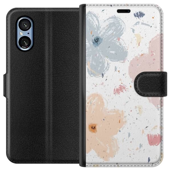 Lommeboketui til Sony Xperia 5 V med Blomster motiv
