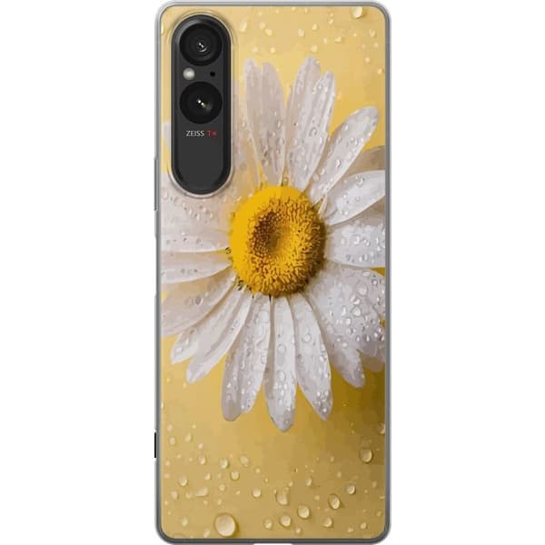 Kännykkäkuori Sony Xperia 5 V-laitteelle, jossa on Posliinikukka kuvio
