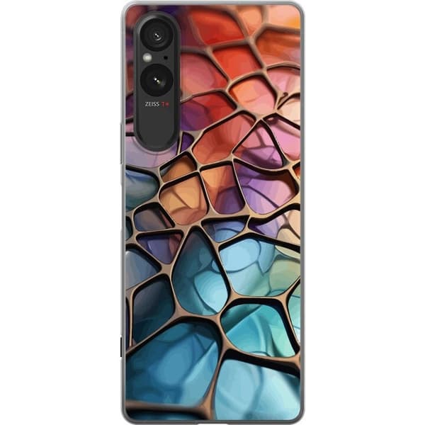 Mobildeksel til Sony Xperia 5 V med Metalliskt mønster motiv