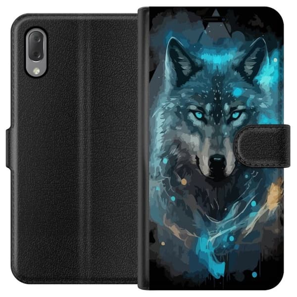 Lommeboketui til Sony Xperia L3 med Ulve motiv