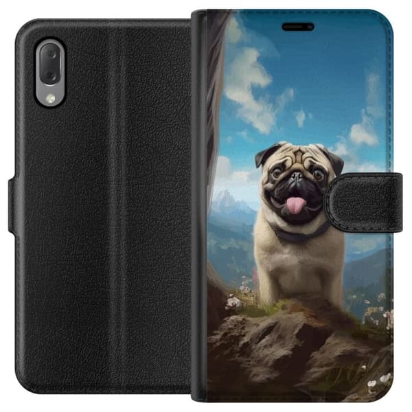 Lommeboketui til Sony Xperia L3 med Glad Hund motiv
