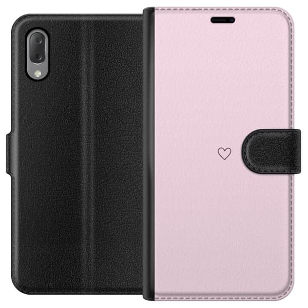 Lommeboketui til Sony Xperia L3 med Hjerte motiv