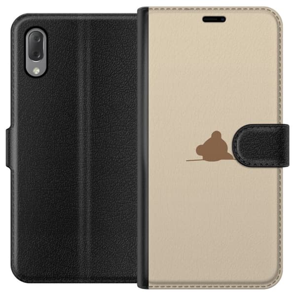 Tegnebogsetui til Sony Xperia L3 med Nalle motiv