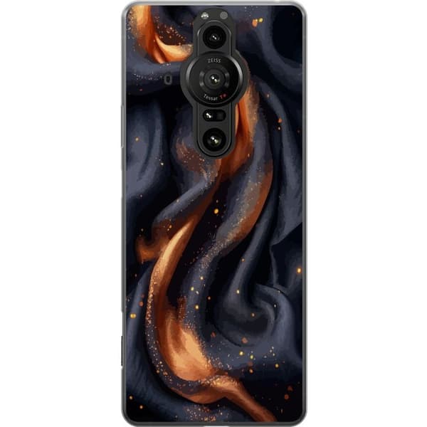 Mobildeksel til Sony Xperia Pro-I med Brennende silke motiv