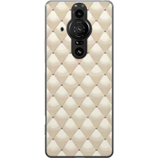 Kännykkäkuori Sony Xperia Pro-I-laitteelle, jossa on Kultakiilto kuvio